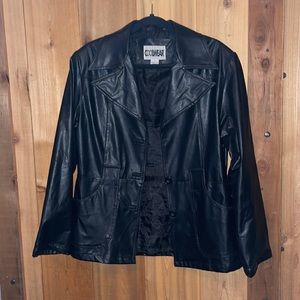 Coolwear Black Faux Leather Jacket